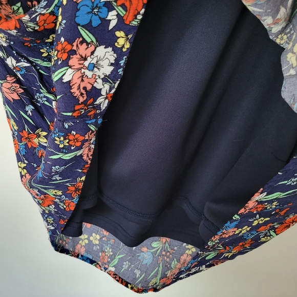 PEACH LOVE Ditsy Floral Back Tie Mini Dress Size L Beach Summer Vacation Size‎ L - Picture 7 of 11